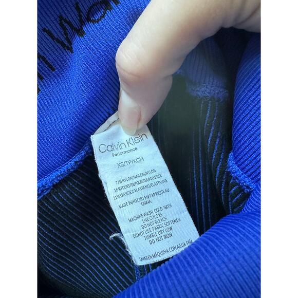 Calvin Klein Performance Blue leggings. size XS - Picture 8 of 8